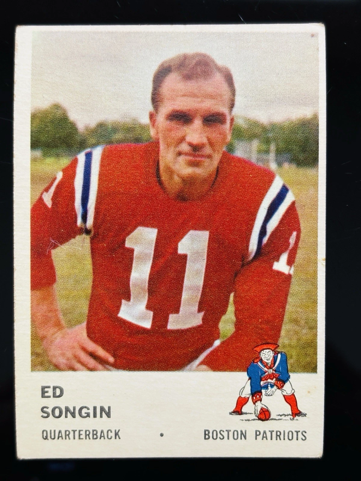 1961 Fleer Football #177 Ed Songin Short Print Boston Patriots