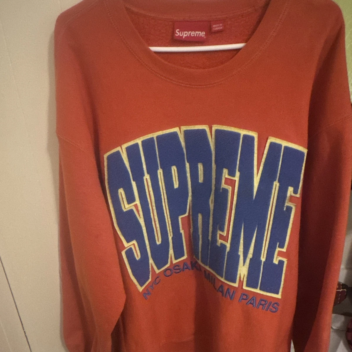 Supreme Orange Sweatshirts for Men for Sale | Shop Men's Athletic