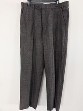 Vintage Bullock Jones Mens 36/38 X 30/32 Wool Flannel Trousers Pants Slacks