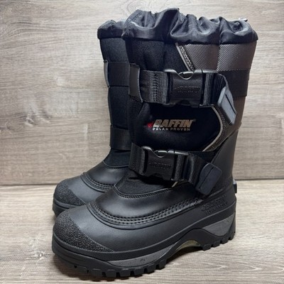 Baffin Wolf Insulated Waterproof Black Winter Snow Boots Mens Size 8 4300-0015