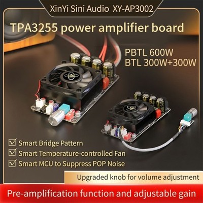 AP3002 TPA3255 Single Channel Digital Power Amplifier Board 600W 18-51V Power