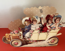 Vintage 1989 The Gifted Line Gift Baske/Box Girls in Car John Grossman Stands Up