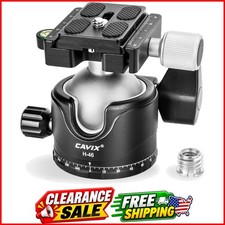 Tripod Ball Head with 1/4" Arca Swiss Quick Release Plate Aluminium Tripod Ball