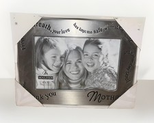 Malden Mother 4x6 Metal Picture Frame Sentimental Quote Silver Tone NEW