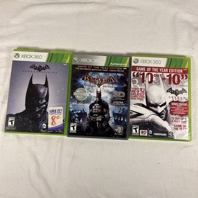 Batman Arkham Origins + Asylum + City - Gotham Lot Microsoft Xbox 360