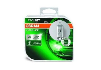 OSRAM Glühbirnen H7 ULTRA LIFE 55W 64210ULT-HCB