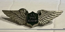 US Space Academy Space Camp Wings Lapel NASA Pin Vintage 1990's