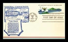 DR JIM STAMPS US FIRST DAY CARD VIRGIN ISLANDS 50TH ANNIVERSARY AIR MAIL