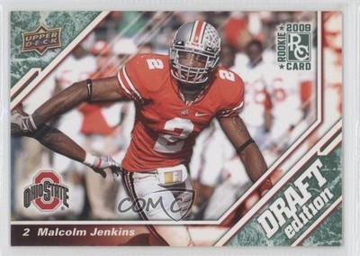 2009 Upper Deck Draft Edition Retail Dark Green Malcolm Jenkins Rookie RC 0c0