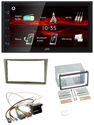 JVC USB Bluetooth MP3 DAB 2DIN Autoradio für Opel Corsa D Astra H Zafira B satin - Bild 1 von 4