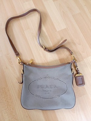 PRADA Canvas Crossbody Schultertasche