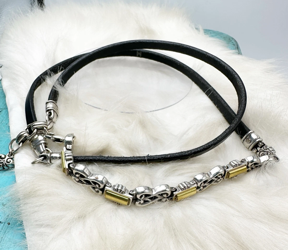 Brighton Vintage Chain Link Belt Women\'s 34 \