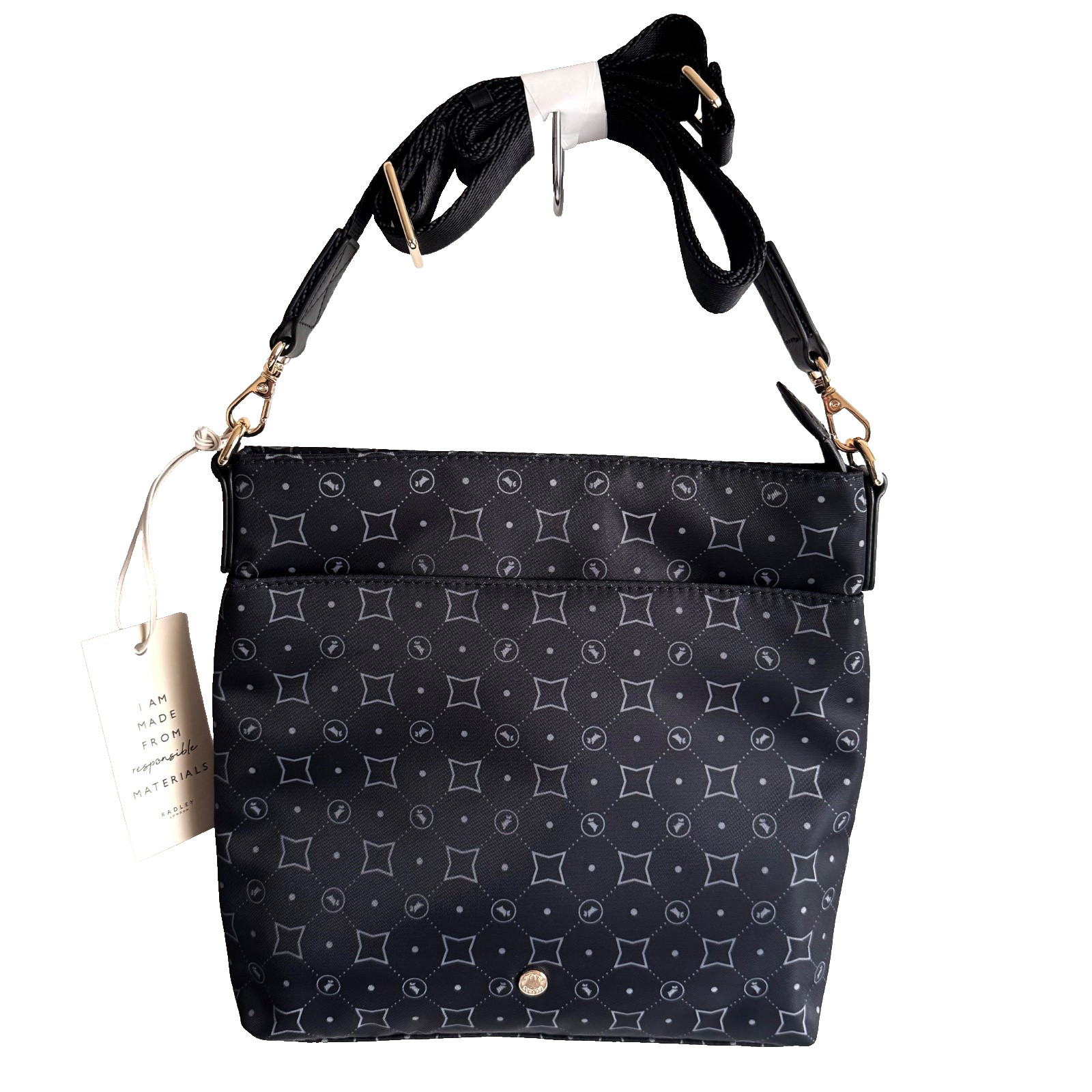 RADLEY Handbag Black Small Bag - Columbia Road Monogram Responsible RRP £119