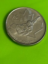 **RARE 2008 CANADIAN  25 CENTS COIN  2010 OLYMPICS SNOWBOARDING  **