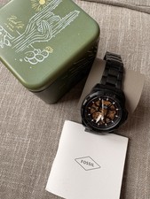 Image of Fossil Bronson Automatic Black Stainless Steel Watch ME3256