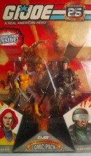 VTG GI JOE 25TH ANNIVERSARY COMIC PACK  SCARLETT    GI JOE HAWK NEW IN PKG
