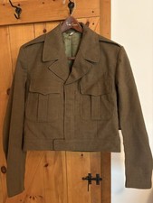 Vintage Ike Jacket Military Korean War Size 40R Lined 100% Wool