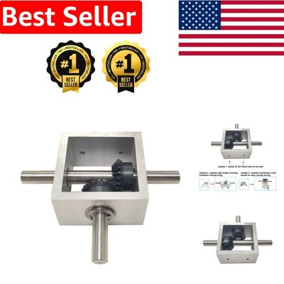 1:1 Right Angle Bevel Gearbox 90° Gear Device with 10mm Shaft for DIY Projects