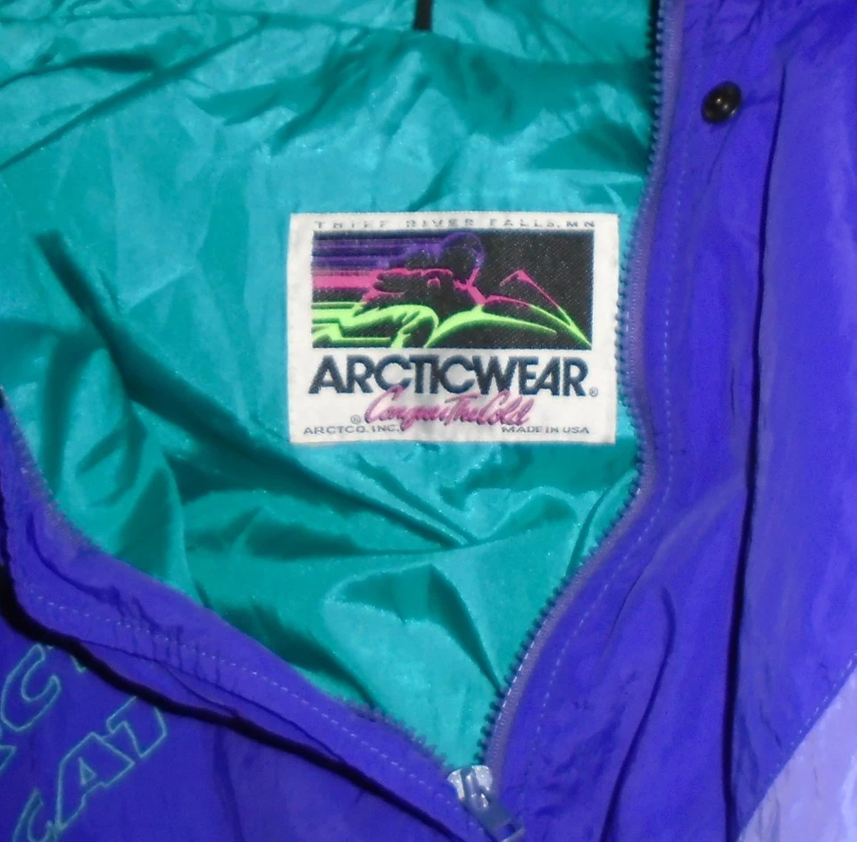 Винтажная гоночная куртка для снегохода Team Arctic Cat размер XL - Изображение 3 из 3