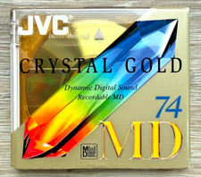 1x new sealed unused blank minidisc JVC MD74 Crystal Gold 74min MD-74DG