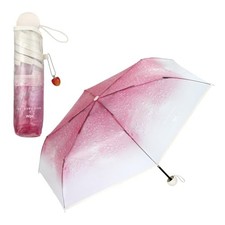 Tabi suru Kissa  Wpc. Cream Soda Folding Vinyl Umbrella Pink Color Japan New