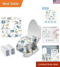 30 Pcs Toilet Seat Covers Disposable for Toddlers Adults, Extra Large Water...