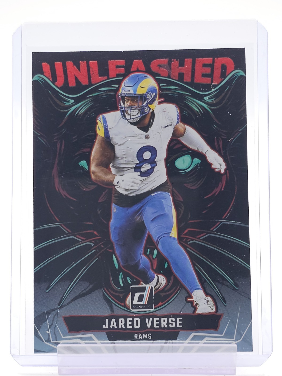 JARED VERSE 2025 DONRUSS FOOTBALL UNLEASHED CASE HIT SP #11 RAMS Q4561