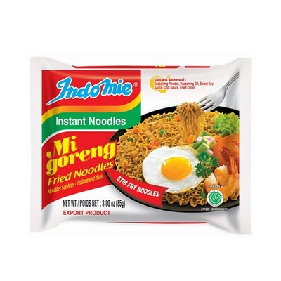 Indomie Mi Goreng Instant Stir Fry Noodles, Halal 2.99 Ounce (Pack of 30)