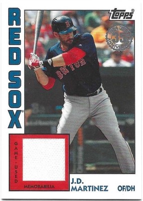 J.D. Martinez 2019 Topps - 1984 Topps Baseball Relics Series 2 #84R-JM (MEM)