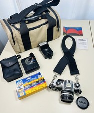 Nikon FG 35mm Film Camera Body  Kiron 80-200mm f/4.5 Macro Lens Bag  Acc