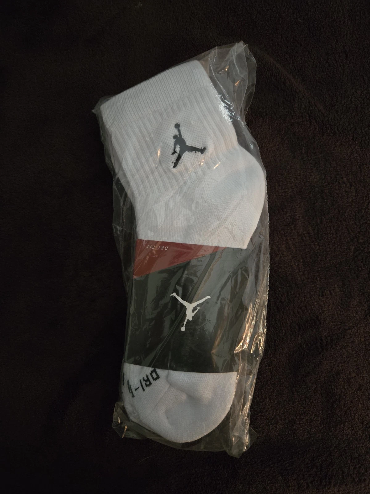 Air Jordan Everyday Max White Ankle Socks (3 Pairs) Men's Size L (8-12)