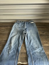 HOT VTG 80s USA LEVI'S FLARE BELL BOTTOM 575 30x27 Actual Denim Jeans