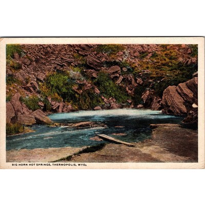 Big Horn Hot Springs Thermopolis WY Postcard PC116
