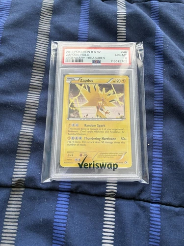 Pokemon TCG 2012 graded  legendary treasure zapdos holo	#46	PSA	8 ⚡