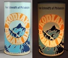 Vintage SCHMIDTS Kodiak Cream Ale Beer Advertising Light-Up Celluloid Sign Lamp