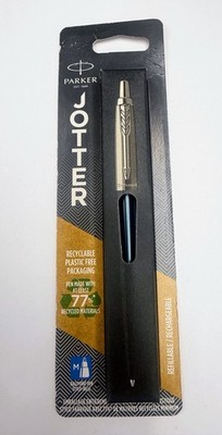 Parker Jotter Kugelschreiber Waterloo Blau/Chrom Schaft & Tinte - Neu - 1953245