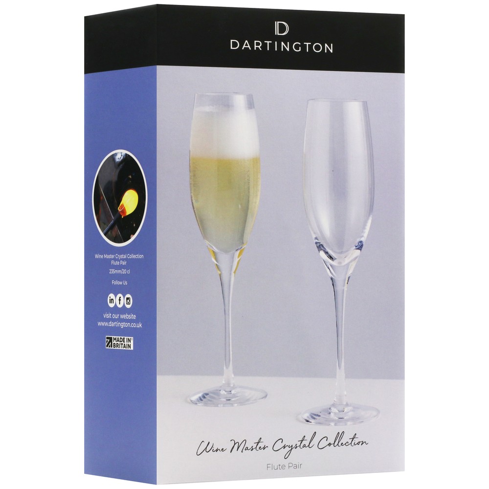 Dartington Champagne Flutes Wine Master Premium Collection 2 Pack