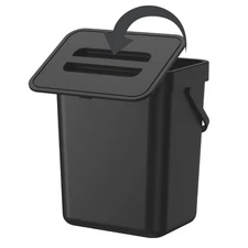 Compost Bin Kitchen for use on Countertops or Under Sinks Hanging Trash Can