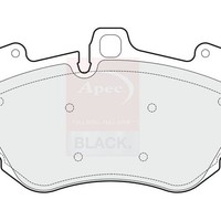 Apec A5 8T3 2007-2017 Schwarze BremsbeläGe Vorne Black (R90) Apec Black