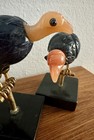 Carved Stone Mikhail Perkhin's Style Designs Condor Vulture Bird Marble Base — photo 4
