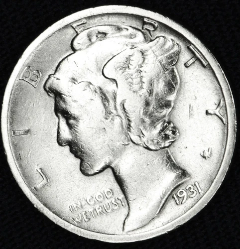 Photo of a 1931-D Mercury Dime from an eBay listing that sold on Jul 22, 2026
