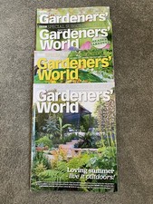 4 x Gardeners World Magazines Summer Gardening Ideas Garden Planning Flowers