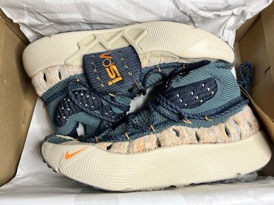 Size 5.5 - Nike ISPA Sense Flyknit Mineral Slate Magma Orange