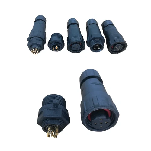 IP68 Waterproof Cable Connector 2/3/4/5/6-8Pin Aviation Plug Socket Panel/Inline - Picture 5 of 14