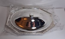 Pirofila CALEGARO Silver Plated cm 39 Argentato Sheffield Italy Design Lusso