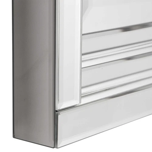 UTTERMOST 8027 B ALANNA STEPPED BEVEL FRAMELESS MODERN VANITY MIRROR WALL DECOR - Picture 3 of 5