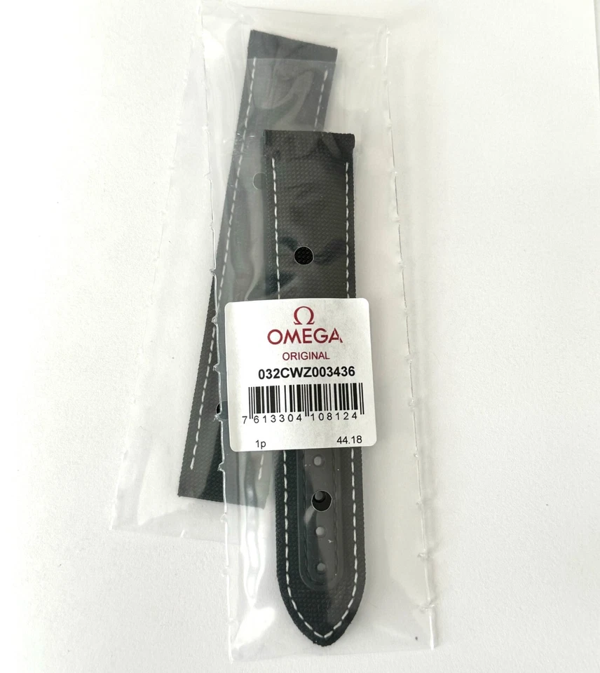 Оригинальный ремешок для часов Omega Speedmaster 20 мм черная ткань/ткань # CWZ003436 - Изображение 4 из 4
