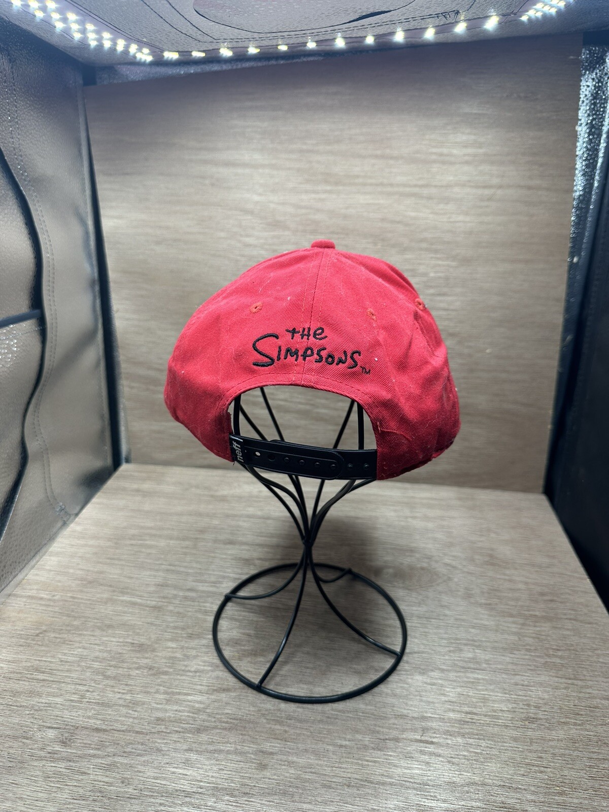 Rare Neff Bart Simpson Red SnapBack Hat Skate - image 3