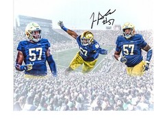 Jayson Ademilola Notre Dame Irish hand signed autographed 8x10 football photo 