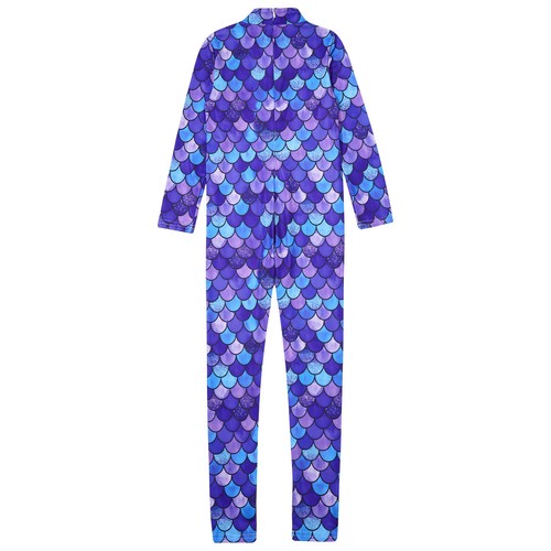 Kids Girls Mermaid Cosplay Costume Unitard Role Play Bodysuit Athletic Workout - Picture 72 of 72